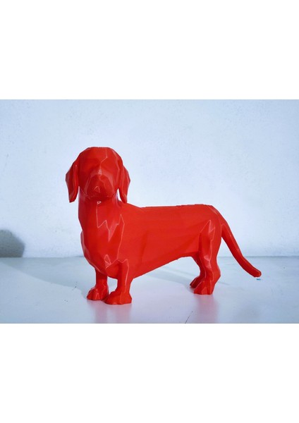 Dachshund Ayakta Duran Figür - Düşük Poli fiyatları