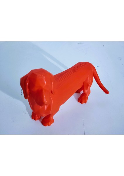 Dachshund Ayakta Duran Figür - Düşük Poli
