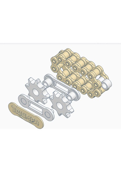 Motosiklet Rulo Zinciri Anahtar Yüzük