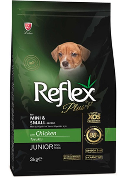 Plus Tavuklu Mini ve Küçük Irk Yavru Köpek Maması 3kg