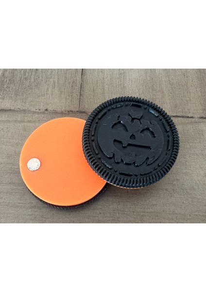 Cadılar Bayramı Balkabağı Oreo Kurabiye Mıknatısı (Özelleştirilebilir Tasarım) indirimleri
