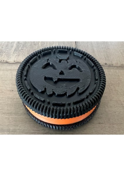 Cadılar Bayramı Balkabağı Oreo Kurabiye Mıknatısı (Özelleştirilebilir Tasarım)