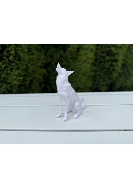 Düşük Poli Kurt Heykelcik-Minimalist 3D Baskı fırsatları