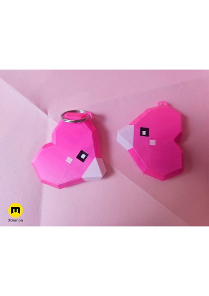 Luvdisc Valentine Manyetik Düşük Poli Anahtarlık