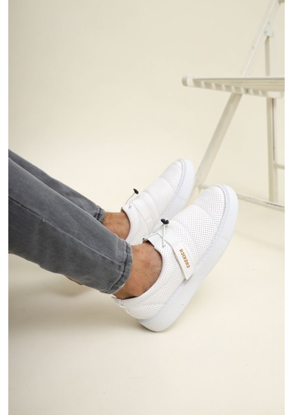 Dobeny Cırtlı Günlük Erkek Casual Ayakkabı Beyaz modelleri