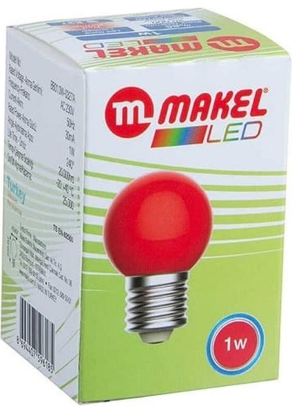 1W LED Gece Lambası Kırmızı Sarı Işık E27 LED Ampul 1 Watt Yok A'dan G'ye F 2FA0B238-CE8A-3FFF-8680- modelleri