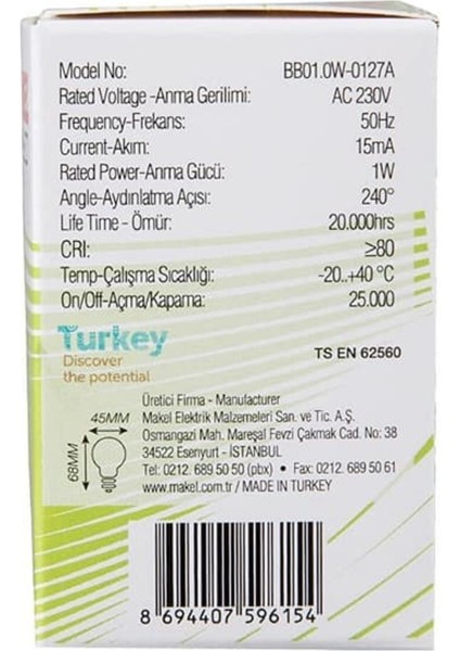 1W LED Gece Lambası Kırmızı Sarı Işık E27 LED Ampul 1 Watt Yok A'dan G'ye F 2FA0B238-CE8A-3FFF-8680- fırsatları