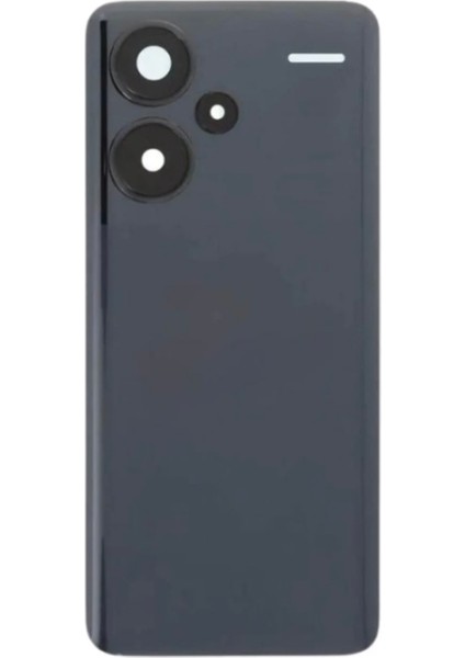 Xiaomi Uyumlu Redmi Note 13 Pro+ Plus Arka Pil Batarya Kapağı Kamera Lensli-Siyah