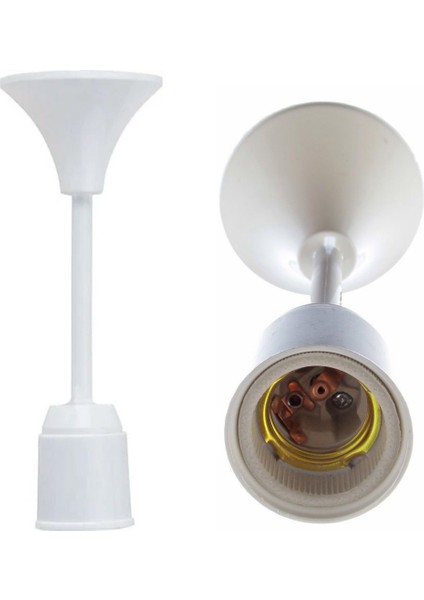 Full Bakır Porselen Asma Duy Takımı Tij Takımı E27 E-27 Duy Muhafazalı Sarkıt Duy Tekli Avize E27 Du