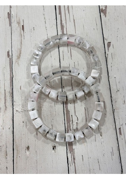 Akrilik Boncuklu Metal Çanta Sapı 1 Çift