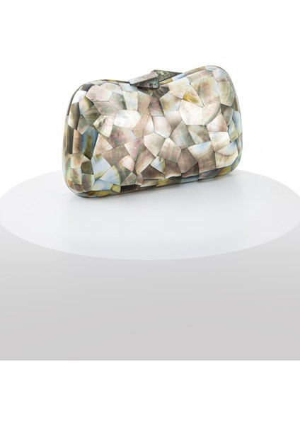 Cracky LY0117A Sedef El Yapımı Siyah Çanta