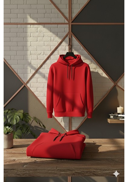 Yyz Store Erkek 3 Iplik Şardonlu Kapüşonlu Sweatshirt