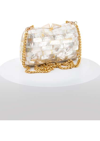 Brıck LY0116 Sedef El Yapımı Beyaz Çanta fiyatları