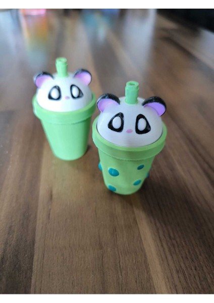 Kawaii Bubble Çay Panda Fidget Tıkır indirimleri