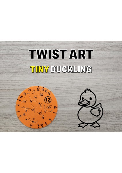 Twist Art 12 Ördek Yavrusu - Rotary Çizim Şablonu
