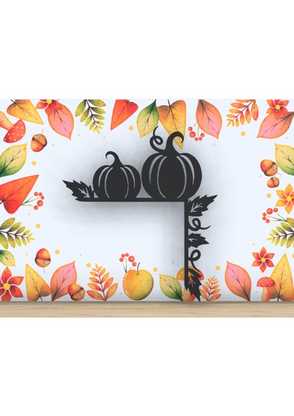 Sonbahar Pumpkins Kapı Köşesi - Şükran Dekoru (Özelleştirilebilir Tasarım)