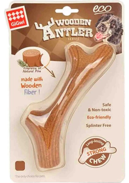 Doğal Ağaç Diş Kaşıma Köpek Oyuncağı M