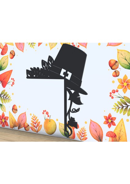 Şükran Şapkası Kapısı Köşesi - Şükran Dekoru (Özelleştirilebilir Tasarım) modelleri