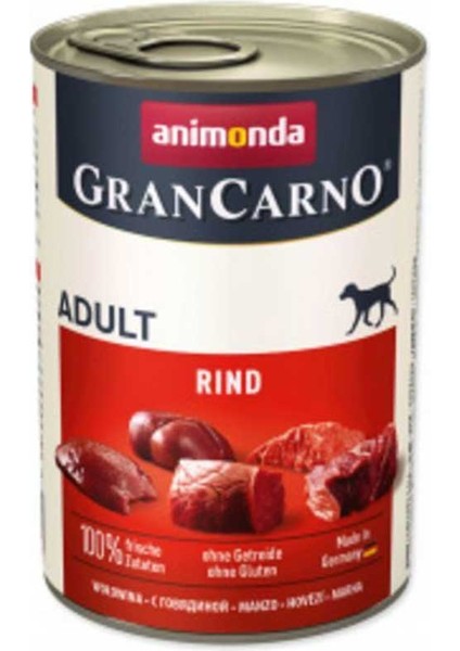 Gran Carno Sığır Etli Yetişkin Köpek Konservesi 400GR