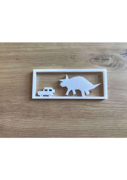 Düşük Poli Dino Chase Duvar Sanatı modelleri
