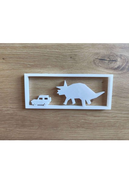 Düşük Poli Dino Chase Duvar Sanatı indirimleri