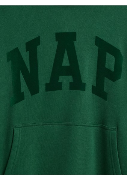 Erkek Yeşil Vintagesoft Nap Logo Sweatshirt modelleri