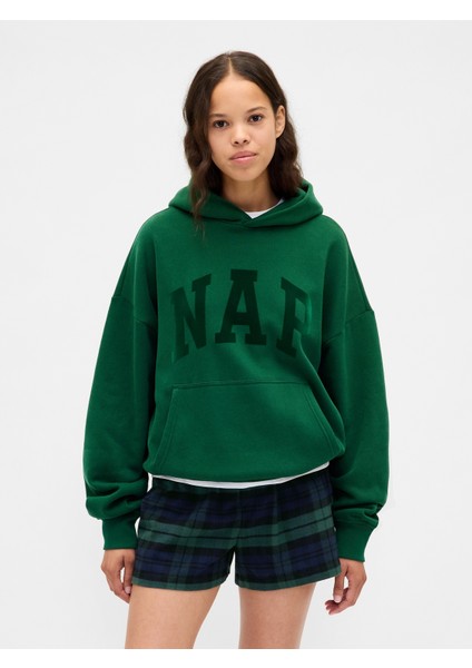Erkek Yeşil Vintagesoft Nap Logo Sweatshirt fırsatları