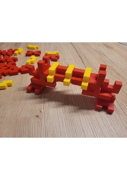 Montessori Interlocking Tuğlalar - Yaratıcı Oyuncak (Özelleştirilebilir Tasarım)