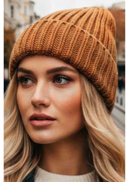 Kadın Yumuşak Dokulu Kalın Fitilli Soft Yünlü Bere indirimleri