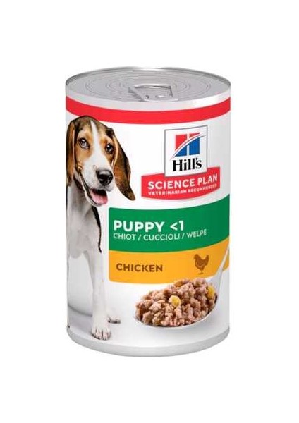 Hills Puppy Tavuklu Orta Irk Yavru Konserve Köpek Maması 370GR