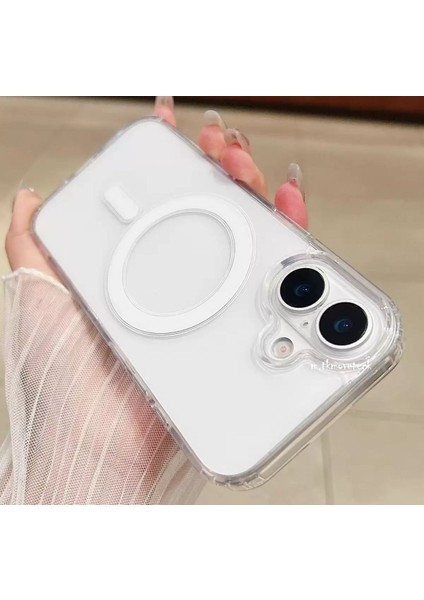 Apple Iphone 17 Uyumlu Şeffaf Magsafe Kılıf Darbe Emici Sert Silikon, Kamera Korumalı, Manyetik fiyatları