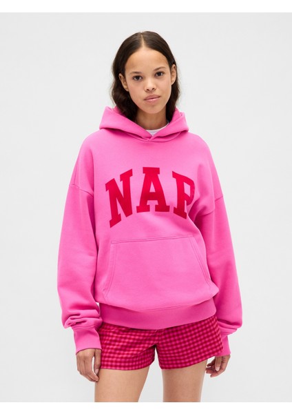 Erkek Pembe Vintagesoft Nap Logo Sweatshirt