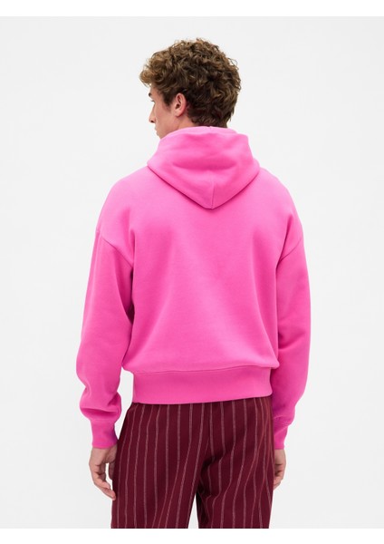 Erkek Pembe Vintagesoft Nap Logo Sweatshirt