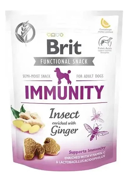 Brit Immunity Zencefilli ve Larva Proteinli Köpek Ödül Maması 150GR