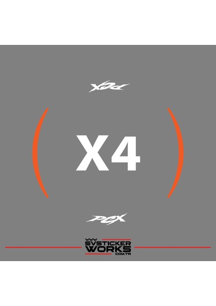 Honda Pcx Motosiklet Jant Şeridi Sticker Set Ay Modeli fiyatları