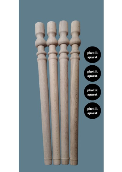 50CM (Uzunluk) 4cm (Üst Çap) Dekoratif Cnc Kesim Masa&sehpa Ayakları modelleri