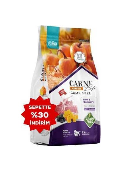Life Pumpkin Tahılsız Kuzu ve Böğürtlen Puppy Starter Yavru Köpek Maması 2,5kg