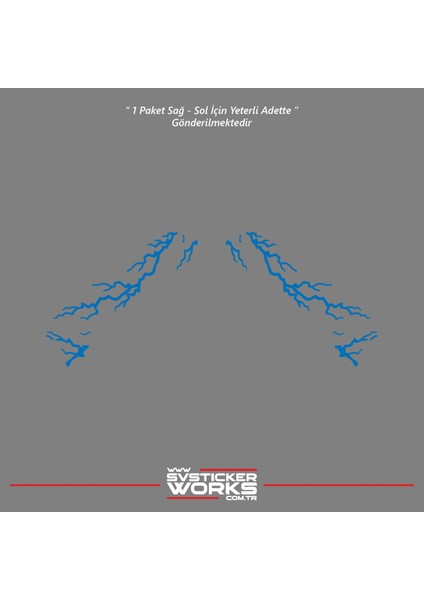 Bajaj NS200 Sticker Orta Şase Şimşek Yıldırım Sticker Deseni Dekor Sticker modelleri
