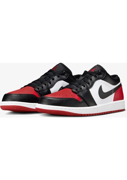 Jordan Air 1 Low Erkek Siyah - Kırmızı Spor Ayakkabı 553558 fiyatları