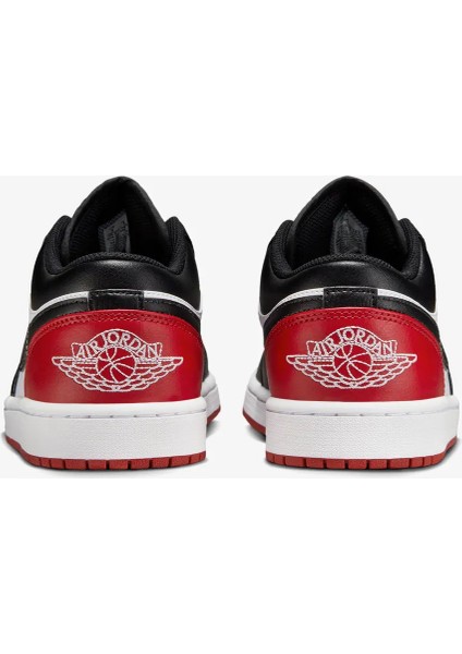Jordan Air 1 Low Erkek Siyah - Kırmızı Spor Ayakkabı 553558 modelleri