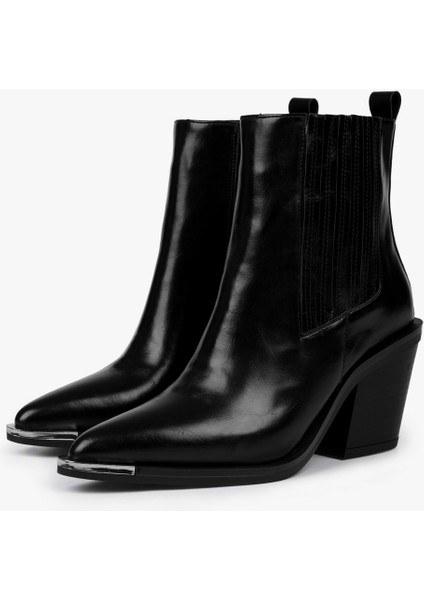 Kadın Amelia Siyah Cilt Kovboy Bot