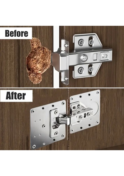 Paslanmaz Çelik Menteşe Onarım Plakası - Lisinya