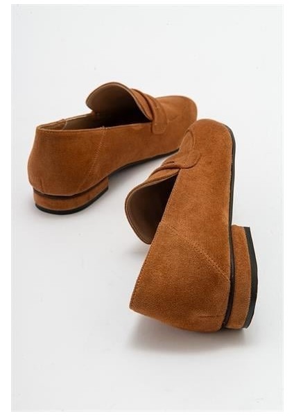 Kadın Orfe Taba Süet Loafer Ayakkabı indirimleri