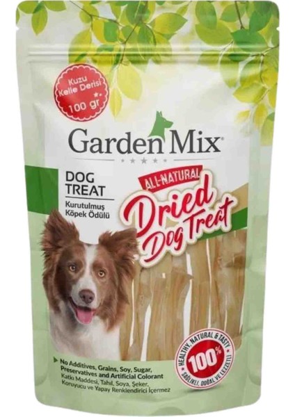 Kurutulmuş Kuzu Kelle Derisi Köpek Ödülü 100GR