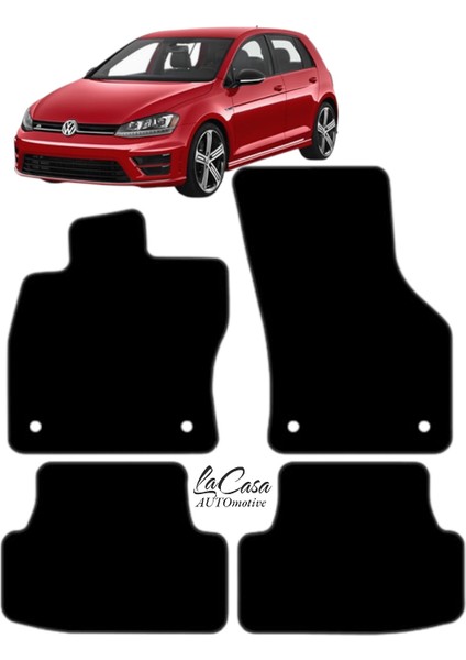 Vw Golf 7 (2013-2018) Uyumlu Lacasaautomotive Velur Halı Paspas