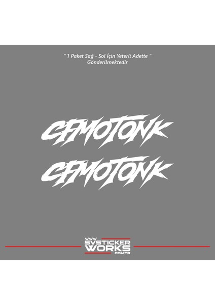 Cfmoto NK250 Sticker Cfmotonk Yazılı Evrensel Grenaj Sticker Dekor Modeli fiyatları