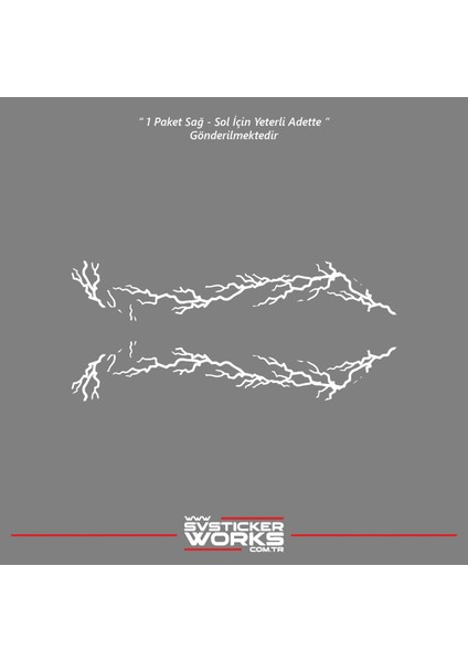 Cfmoto 250NK Sticker Orta Şase Şimşek Yıldırım Sticker Deseni Dekor Sticker modelleri