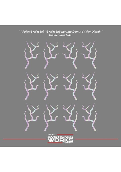 Motosiklet Koruma Demiri Sticker Şimşek Sticker Tüm Markalar Uyumlu Dekor Sticker fiyatları