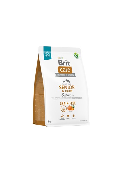 Skin & Coat Senior Light Somonlu Tahılsız Yaşlı Köpek Maması 3kg