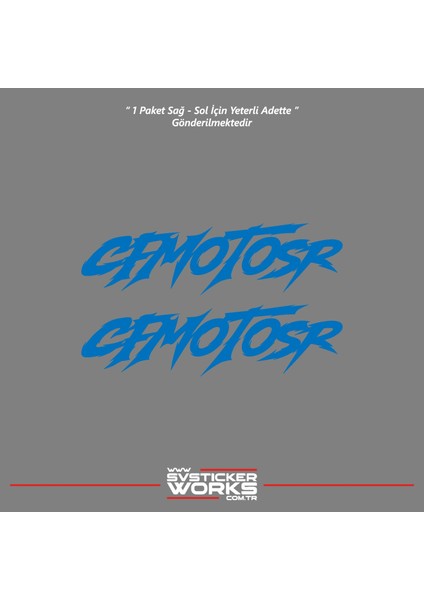 Cfmoto 250SR Sticker Cfmotosr Yazılı Evrensel Grenaj Sticker Dekor Modeli fiyatları
